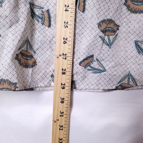 Patagonia Shirt Mens Small Floral Go To Sienna Clay Button Down Organic Cotton - Picture 6 of 11